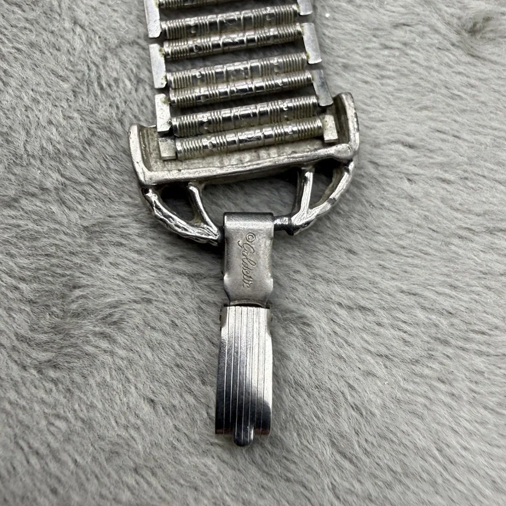Vintage Goldette Bracelet‎ Silver Tone